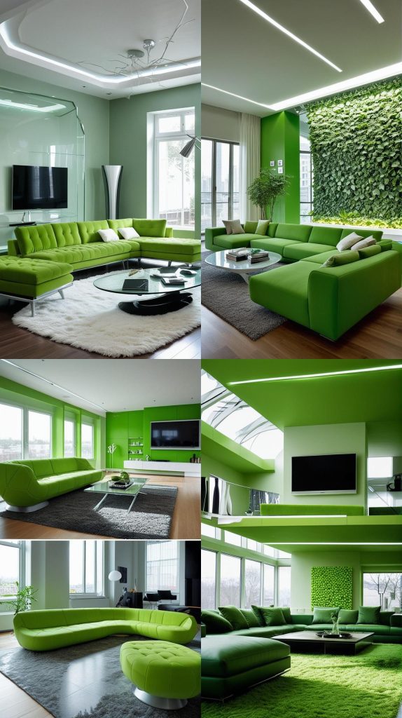 Futuristic Green Innovation-Green Living Room Designs