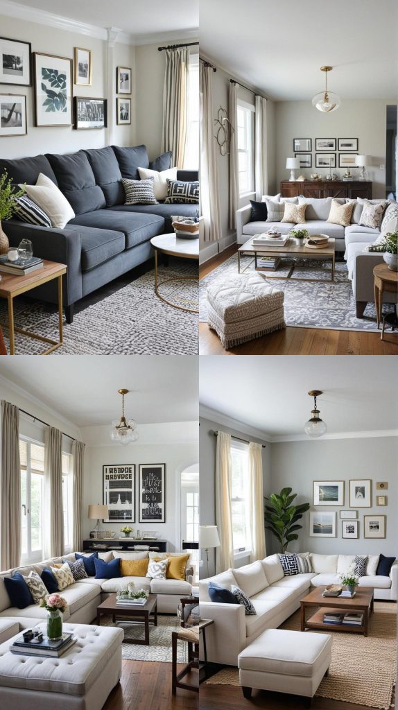 Place a Corner Sofa to Maximize Seating-Long Narrow Living Room