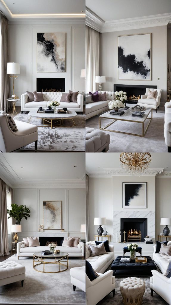 Luxury Lounge-white Living Room