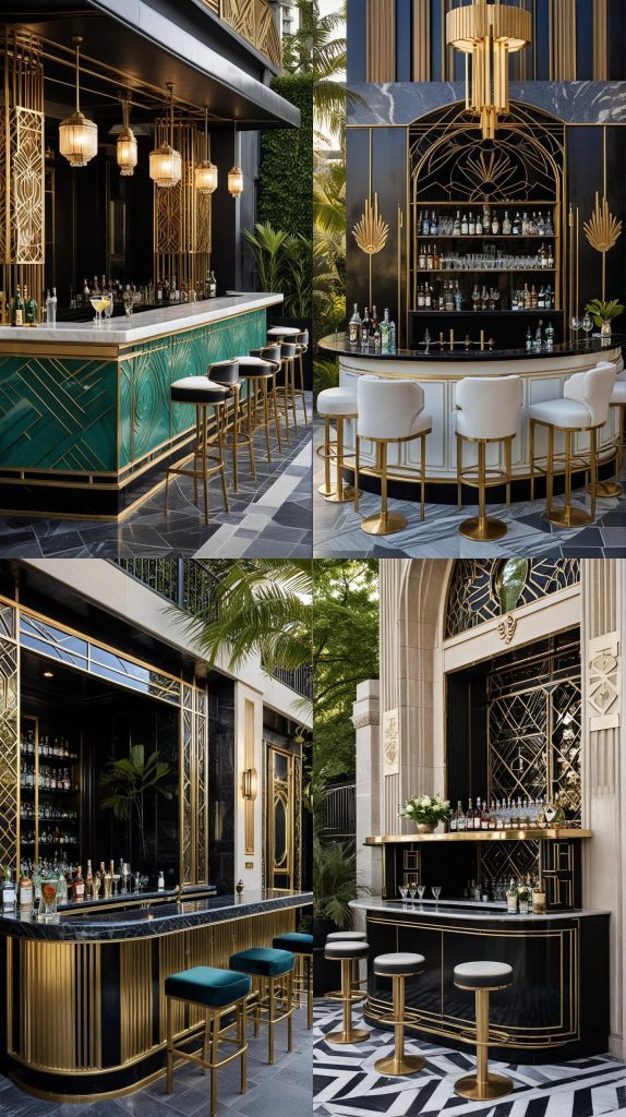 21. Art Deco Glam Bar-Outdoor Bar