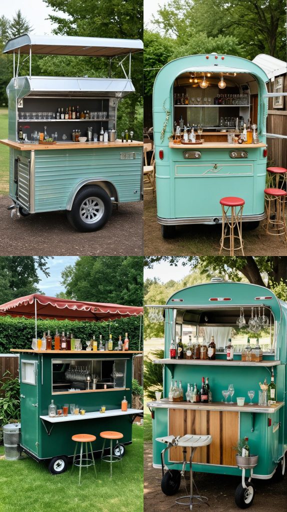 25. Vintage Trailer Bar-Outdoor Bar