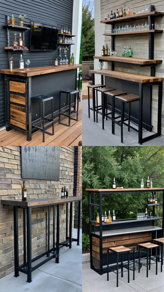 3. Modern Industrial Bar-Outdoor Bar