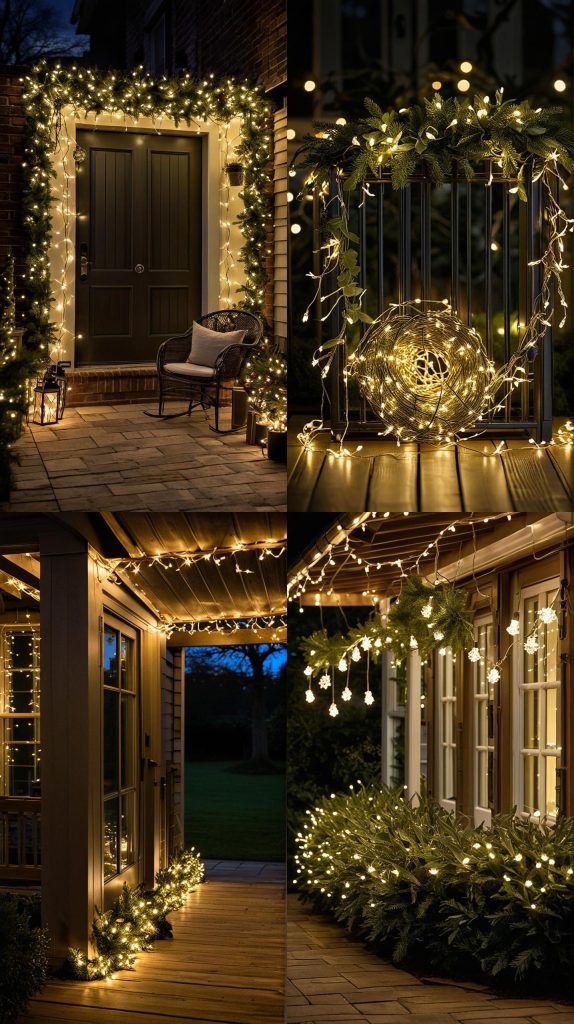 Use Battery-Operated Fairy Lights for Flexibility-Outdoor Christmas Light