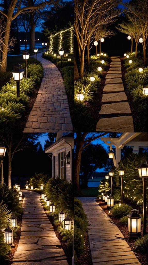 Illuminate Pathways with Lanterns-Outdoor Christmas Light