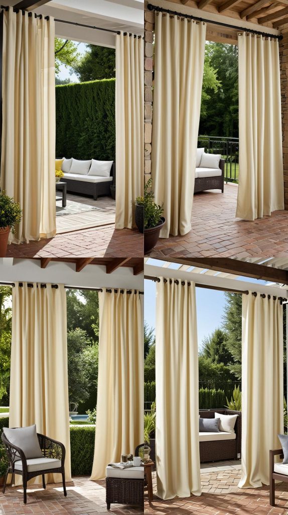 11. Weather-Resistant Canvas Curtains-Outdoor Patio Curtain