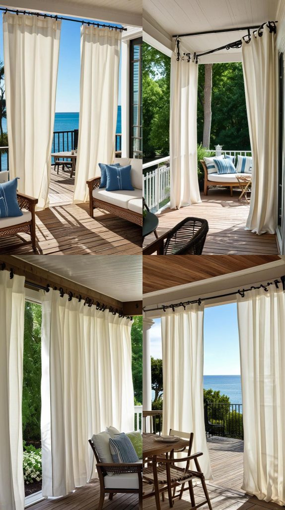 13. Sailcloth Outdoor Curtains-Outdoor Patio Curtain