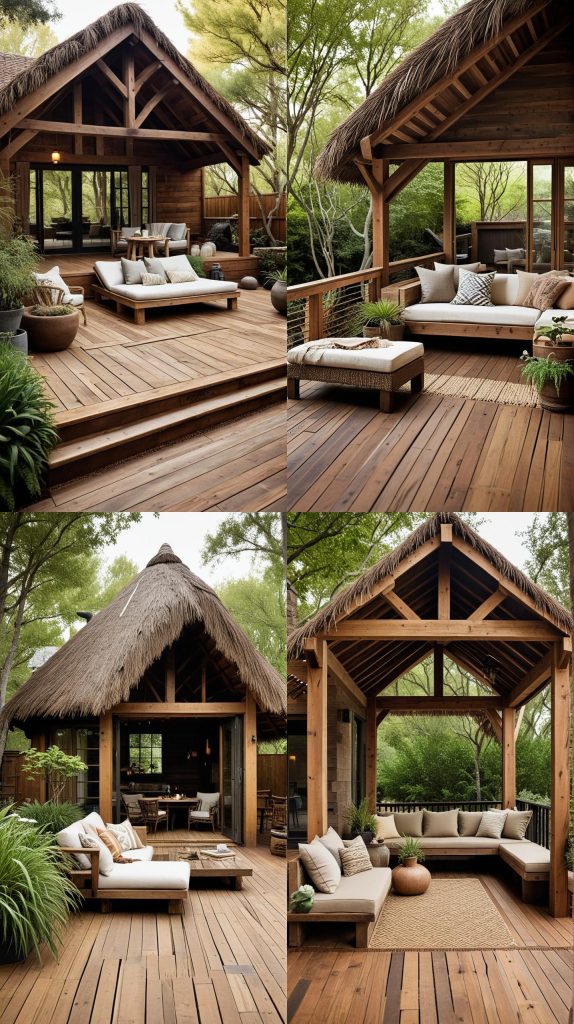 Rustic Wooden Retreat-Outdoor Room