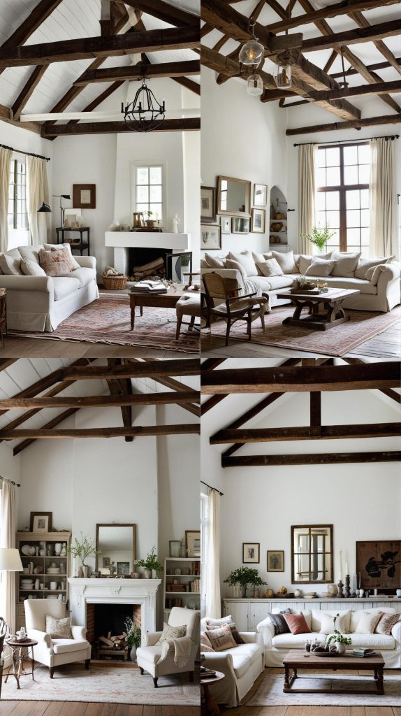 Rustic Charm-white Living Room