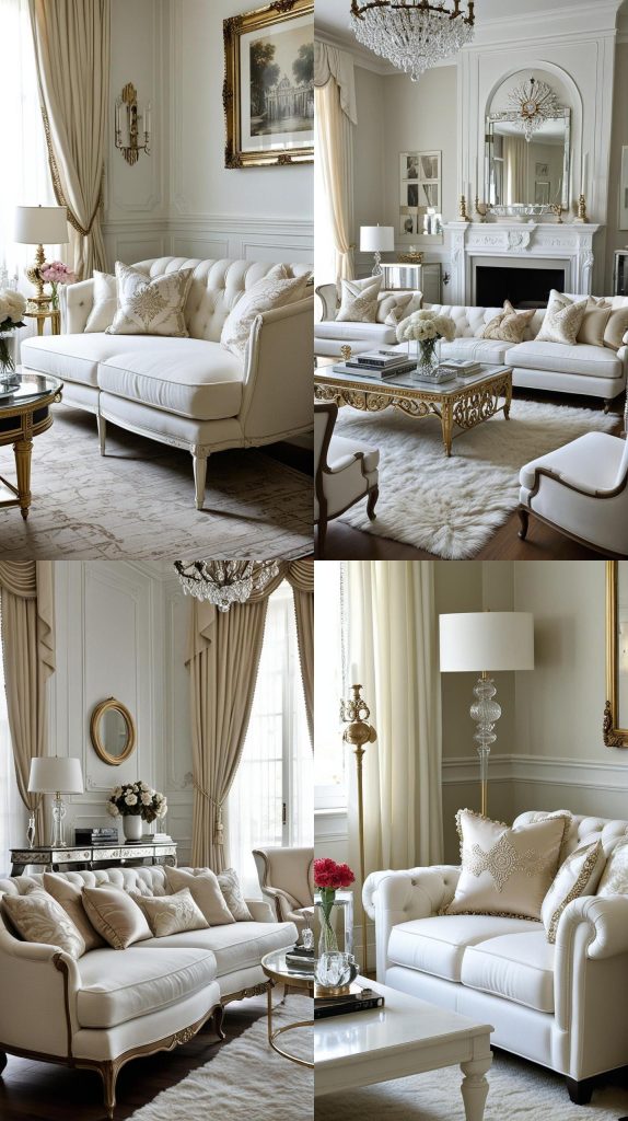 Vintage Glam-white Living Room